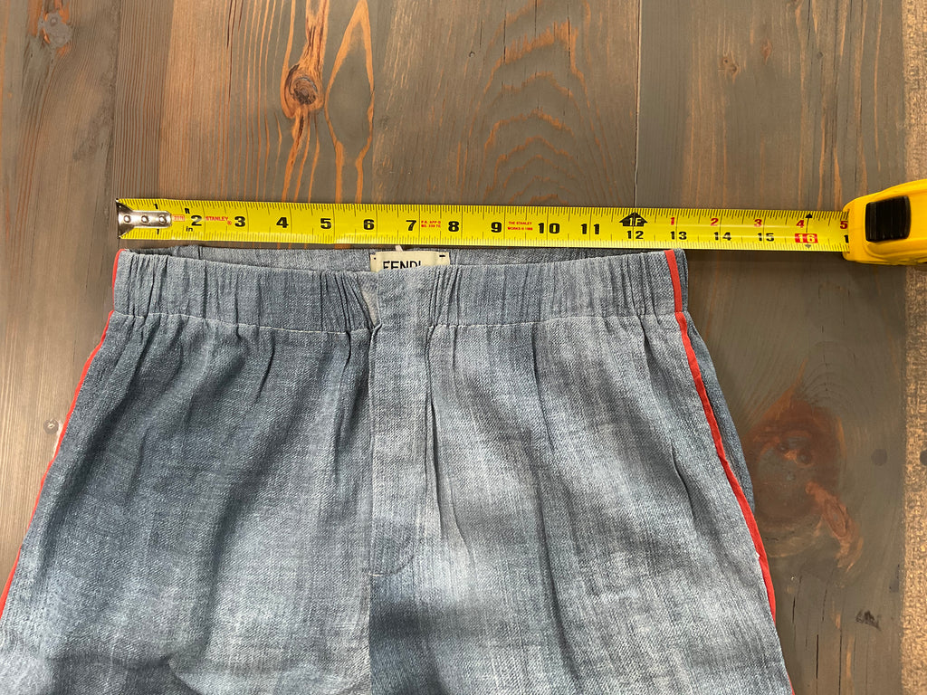 Fendi Viscose Relaxed Fit Pants - Size 42 IT