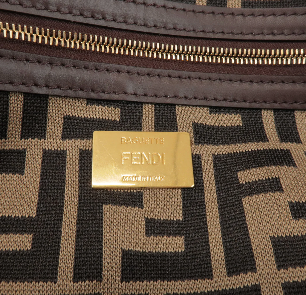 Fendi Baguette Crocheted Wool with Fringe