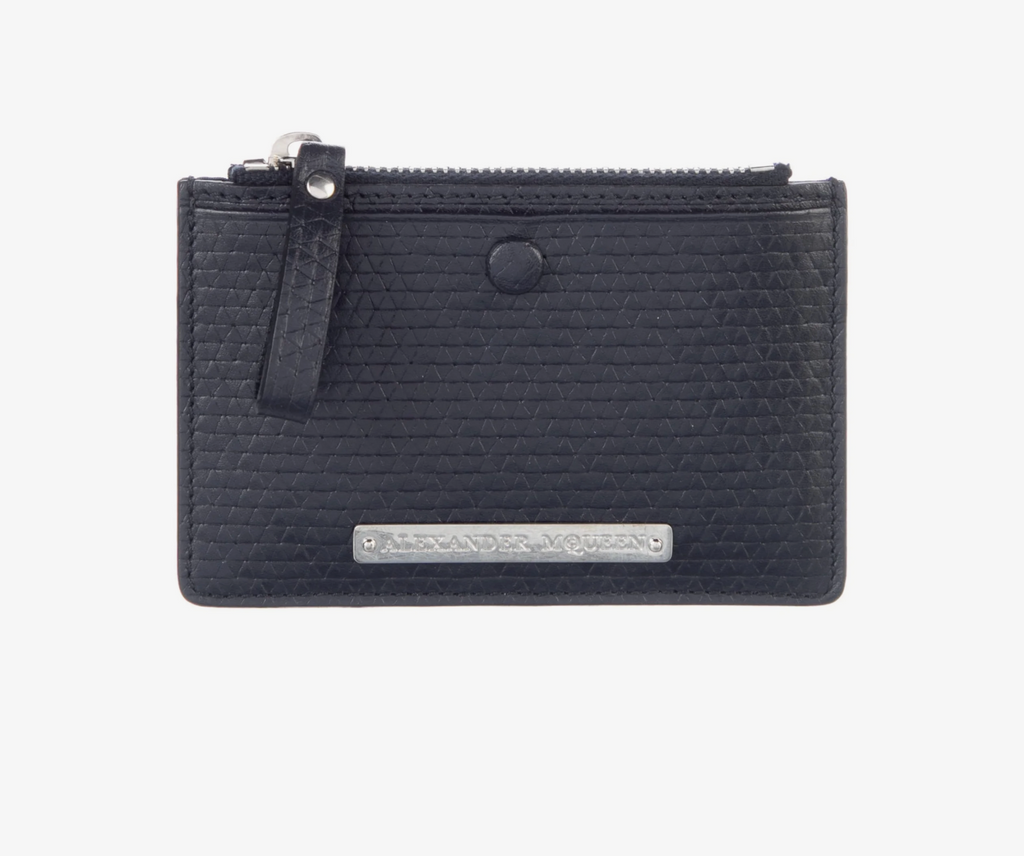 6621 - Alexander McQueen Embossed Leather Cardholder