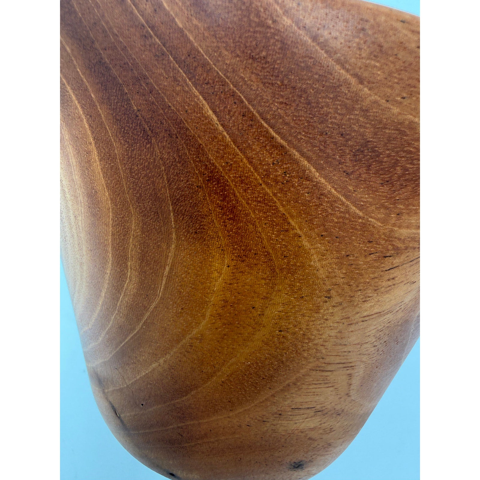 Mahogany Hand Turned Wood Bowl 5.5 x 3.75, rich reddish brown grain, food safe finish, unique artisan gift, small salad or snack