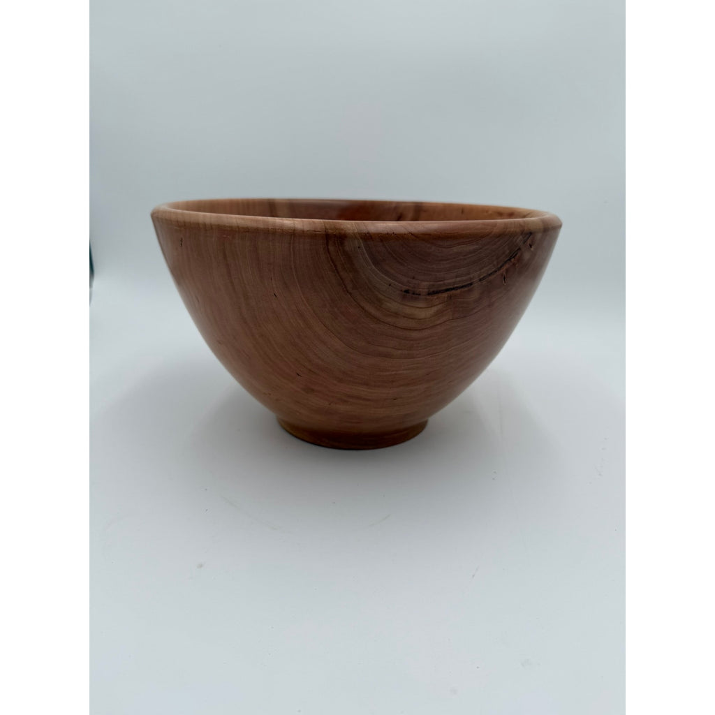 Hand Turned Wood Bowl, Black Cherry Deep Salad Bowl, Handmade Hardwood, Food Safe Bowl, Unique High Quality