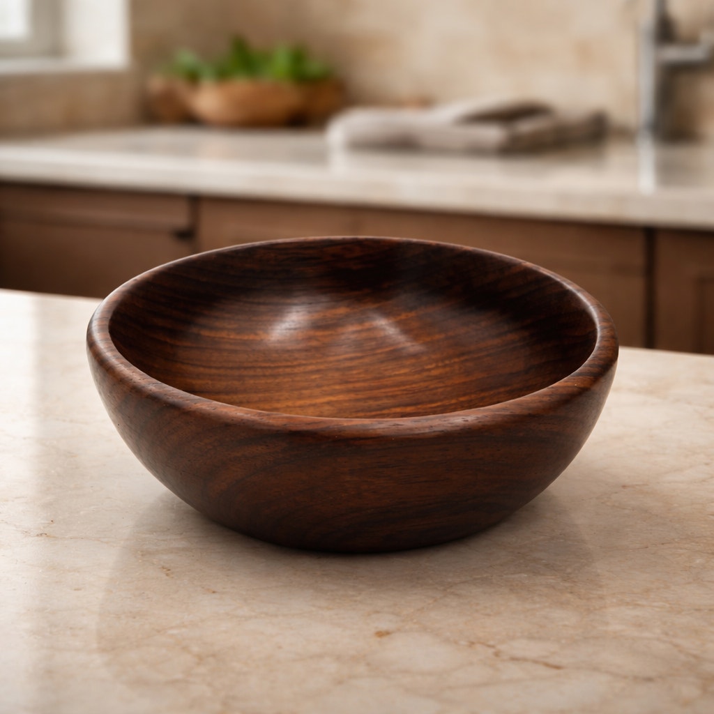 Hand Turned Bocote Wood Bowl 5.5 x 1.75 inches, exotic hardwood, handmade, food safe finish, decorative dish, small salad or snack