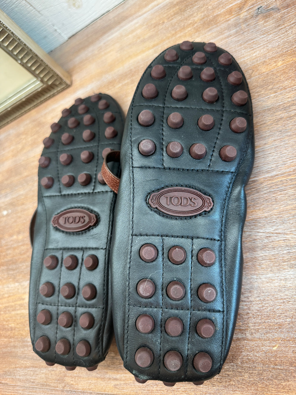 Tod's Black Leather Mary Janes - Size 42