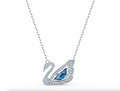 Swarovski Iconic Dancing Swan Pendant Necklace - New in Box - Rhodium Plated