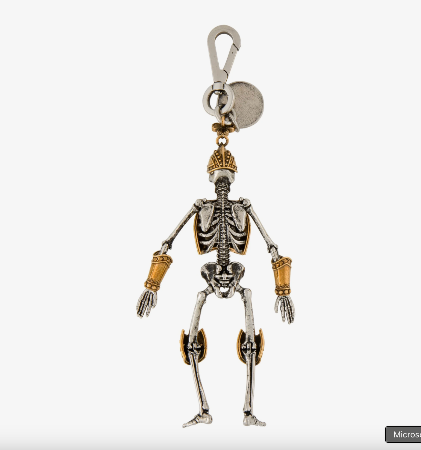 6903 - Alexander McQueen Skeleton Armour keychain