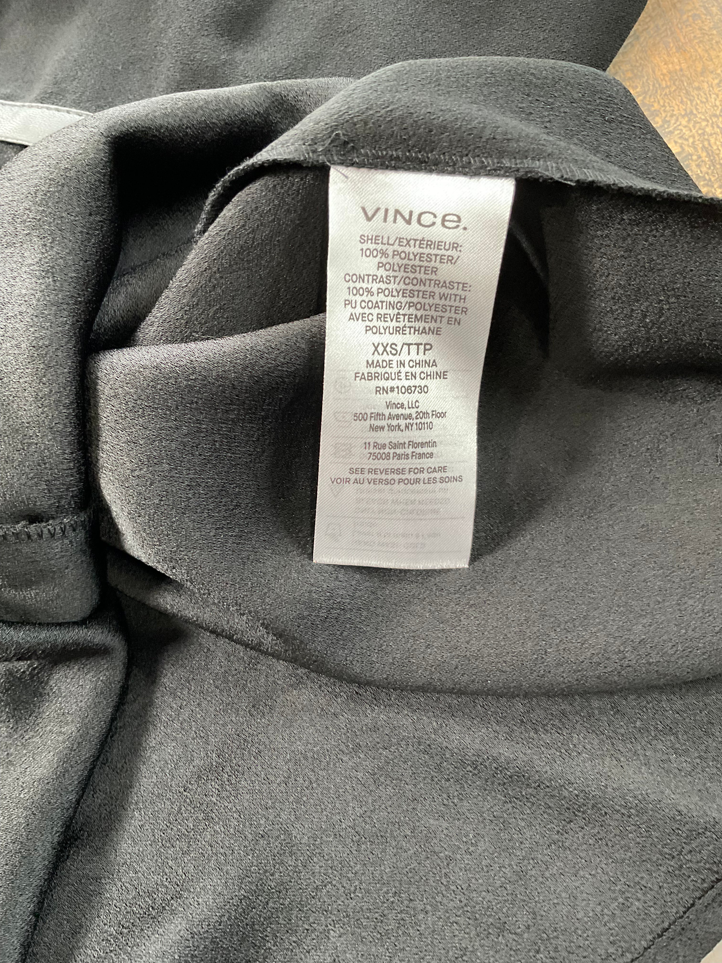 5775 - Vince Leather Trim Dolman Top - Size XXS -NWT - Retail $365