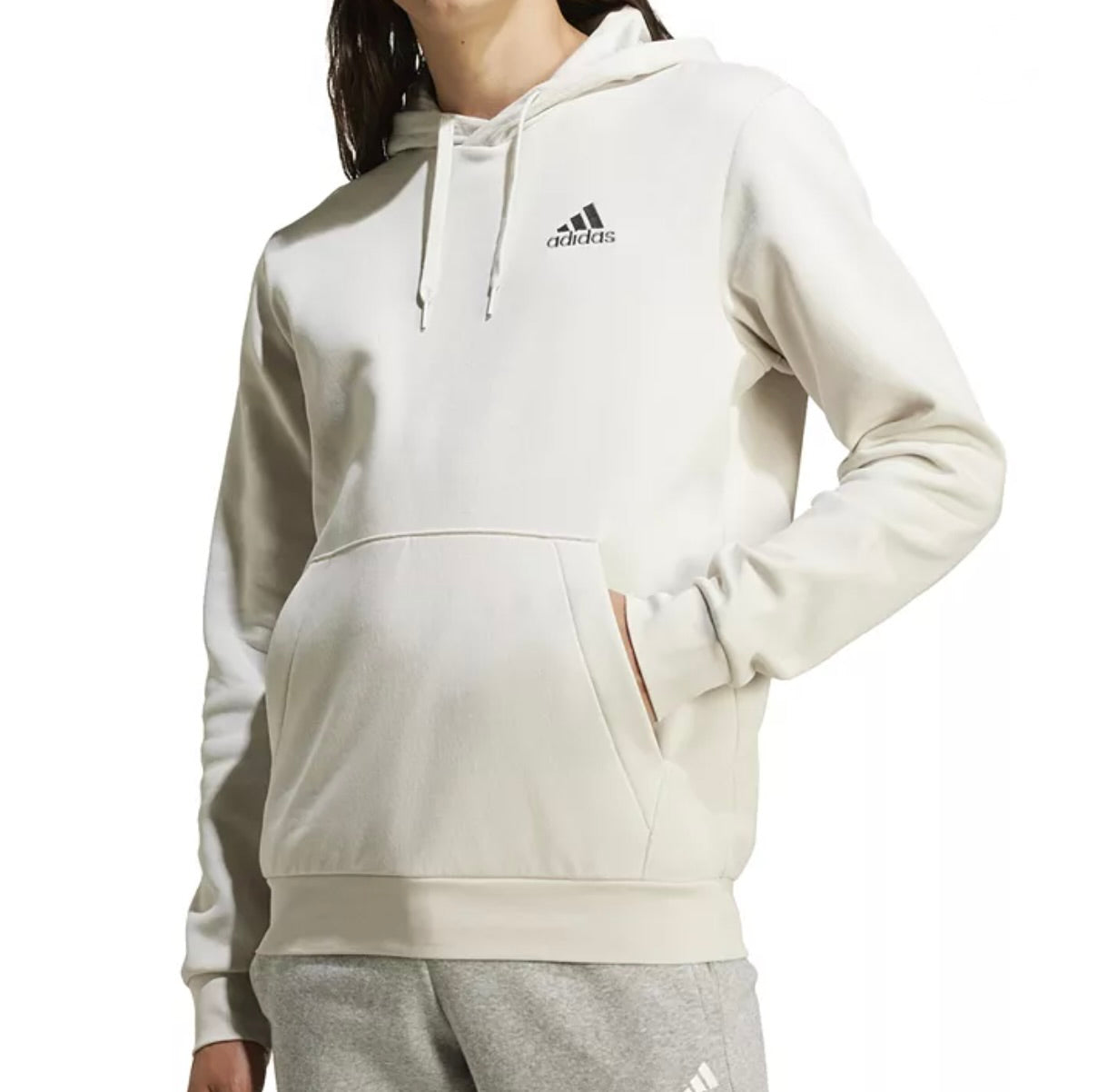 adidas Men's Feel Cozy Essentials Fleece Pullover Hoodie - Size S