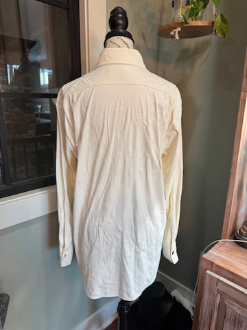 Rachel Comey Faux Leather Shirt Shacket - Ivory size 4