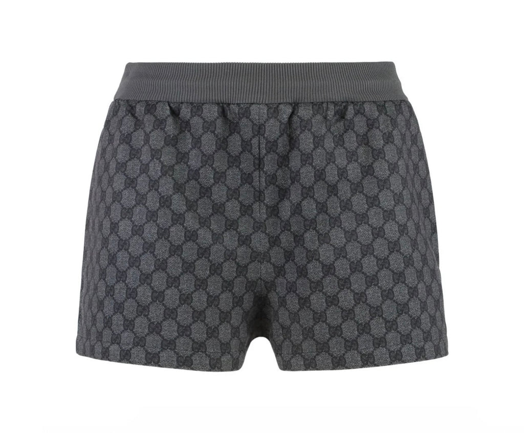 6601 - Gucci Tech Fabric Lined Shorts - Gray - Size L NWT