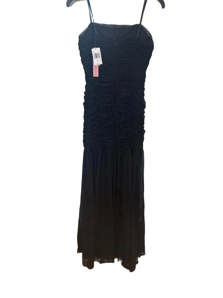 Aqua Long Stretch Mesh Strapless Gown - NWT - Size 6