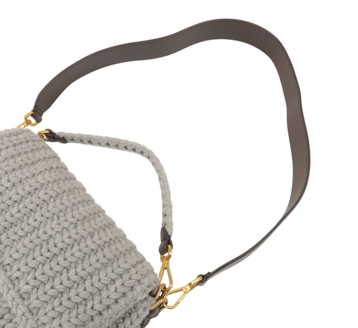 Fendi Baguette Crocheted Wool with Fringe