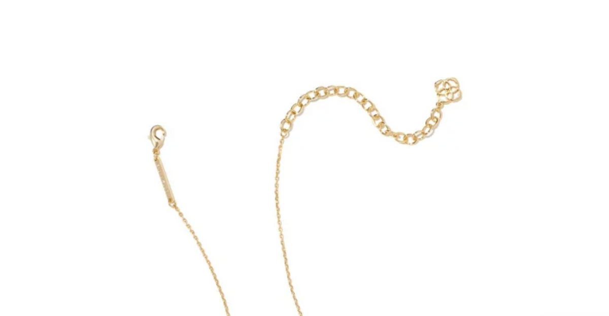 Kendra Scott Elisa Gold Pendant Necklace in Red Kyocera Opal - NWT