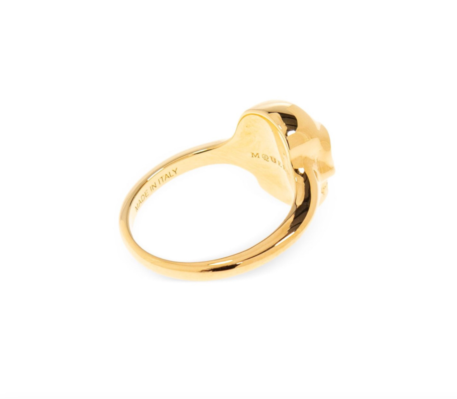 6592 - Alexander Mcqueen Skull Ring Gold - Size 15