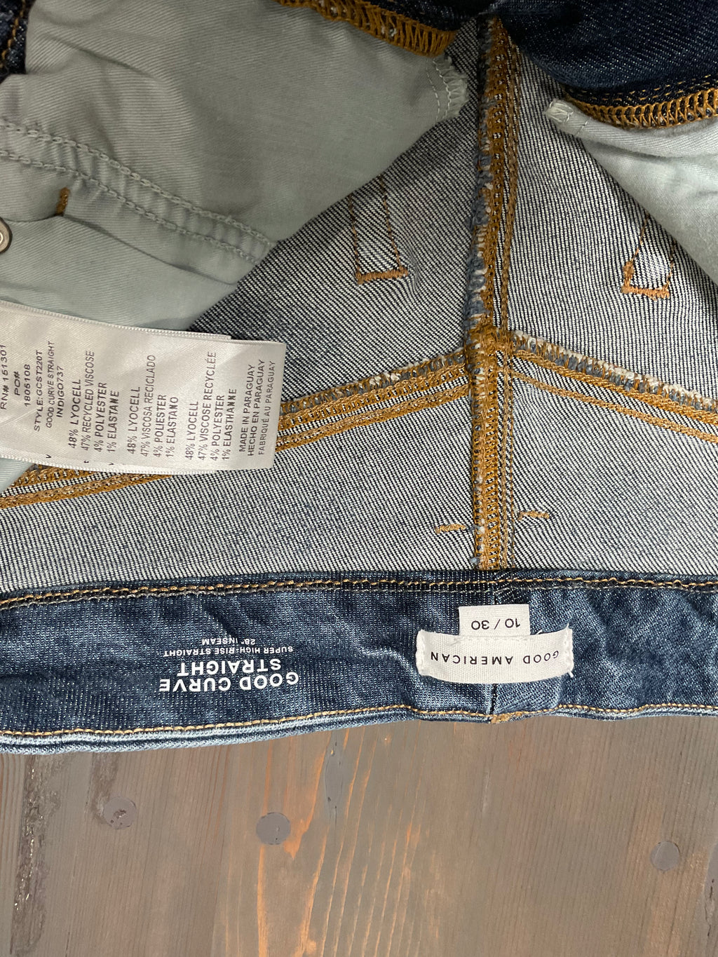 Good American Good Curve Straight Jeans - Size 10 - NWT