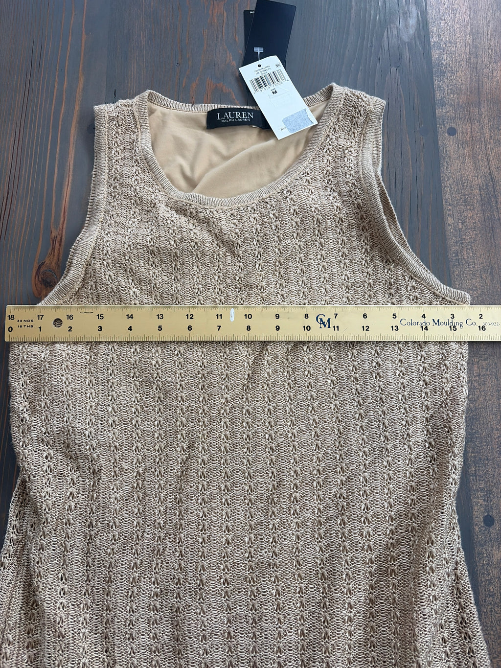 Lauren Ralph Lauren Pointelle Knit Sweater Dress - Size M - NWT