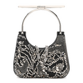 6990 - Alexander McQueen Mini T-Bar Crystal & Bead Embellished Bag - NIB