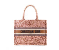 6617 - Christian Dior Small Book Tote Brown/Pink