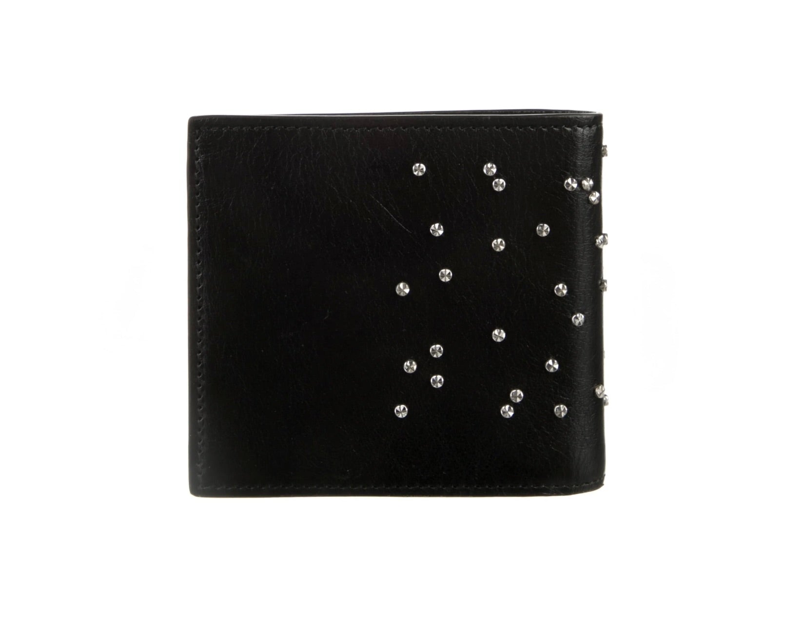 Alexander McQueen Studded Skull Bifold Wallet - Black