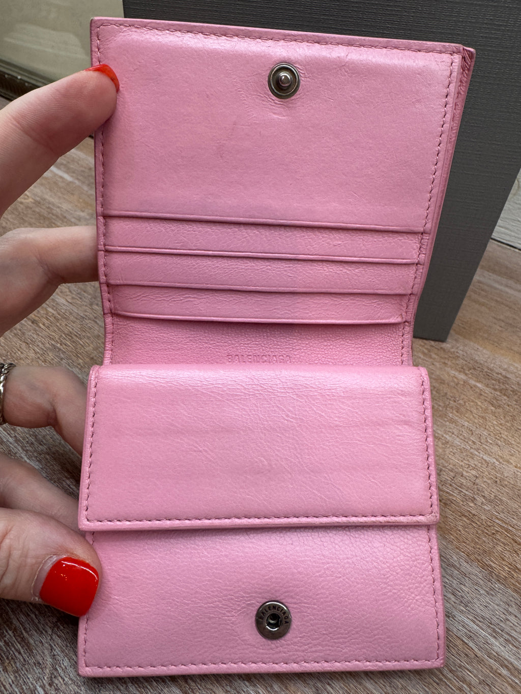 Balenciaga Leather Neo Classic Mini City Wallet