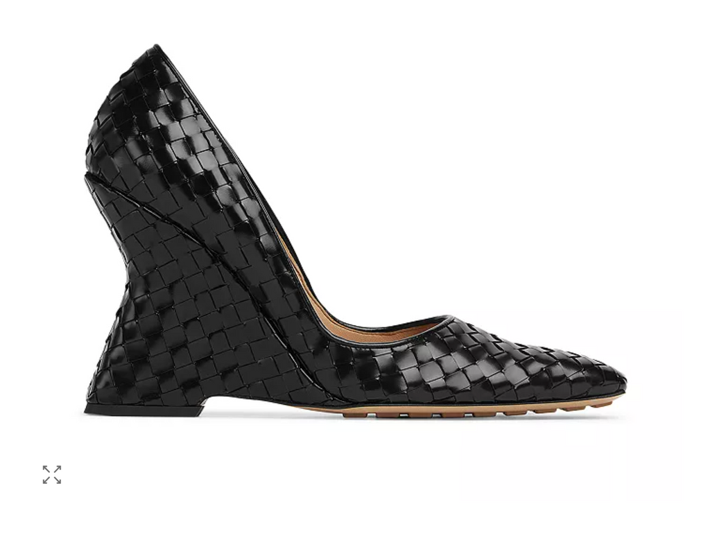 Bottega Veneta Comet Slip On Woven Wedge Pumps - Size 41 - NWT