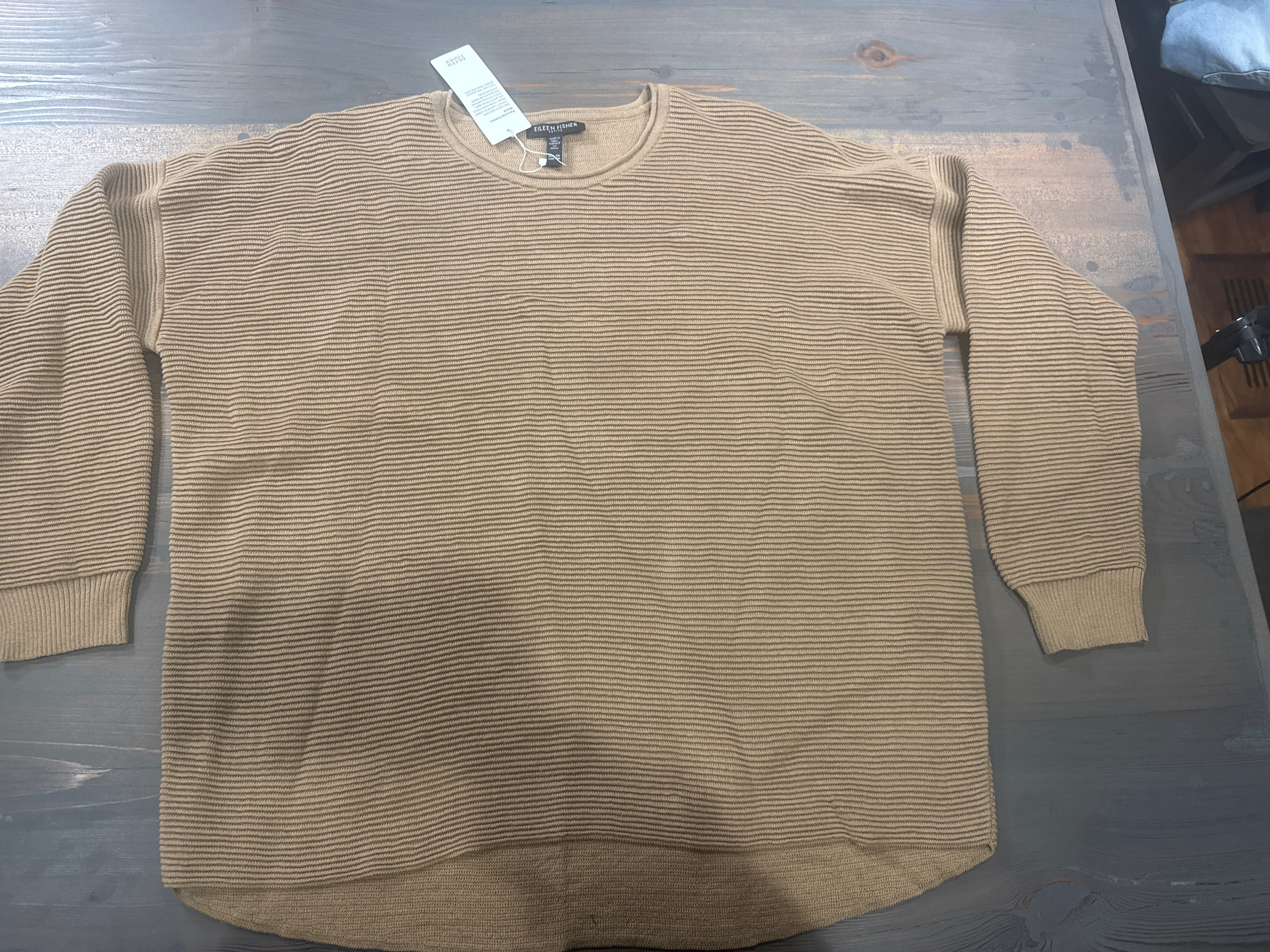 5668 - Eileen Fisher Crew Neck Tunic - Size M - NWT - Retail $278