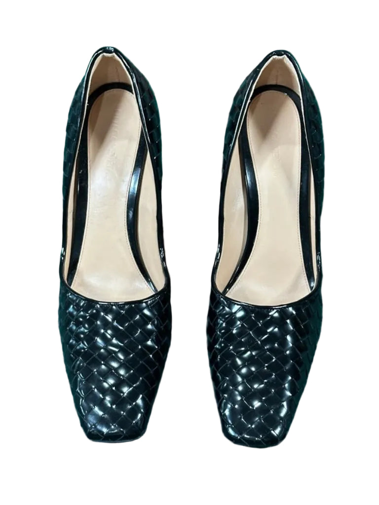 Bottega Veneta Comet Slip On Woven Wedge Pumps - Size 41 - NWT