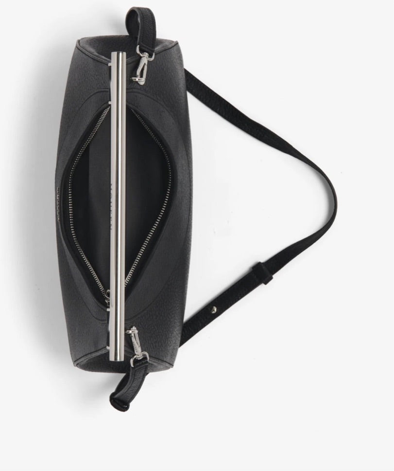 Alexander McQueen Cross-Bar TBar Logo Top Handle Bag with Strap NWT