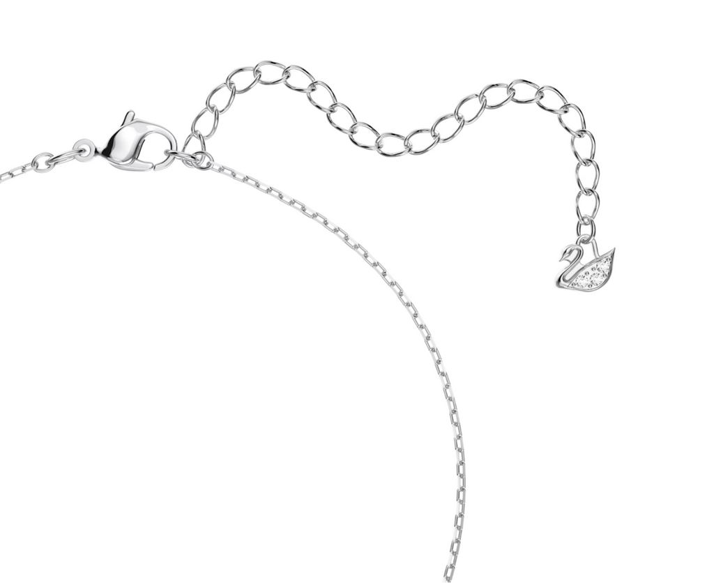 Swarovski Iconic Dancing Swan Pendant Necklace - New in Box - Rhodium Plated