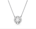 Swarovski Una Floating Crystal Pendant Necklace - NWT - Rhodium Plated