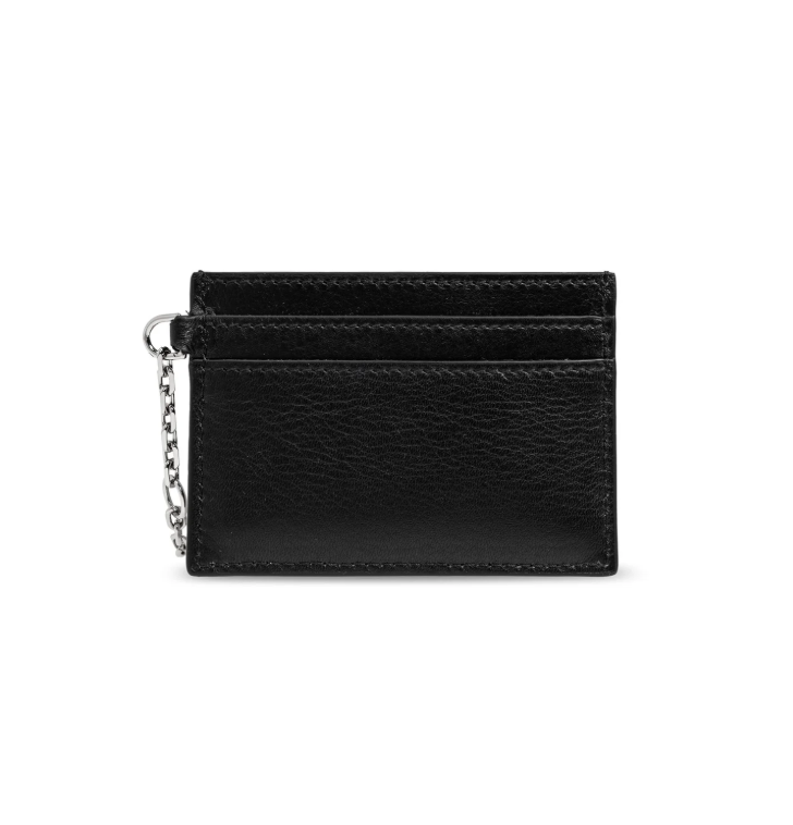 7438 - Alexander McQueen T-bar Cardholder Black - NWT