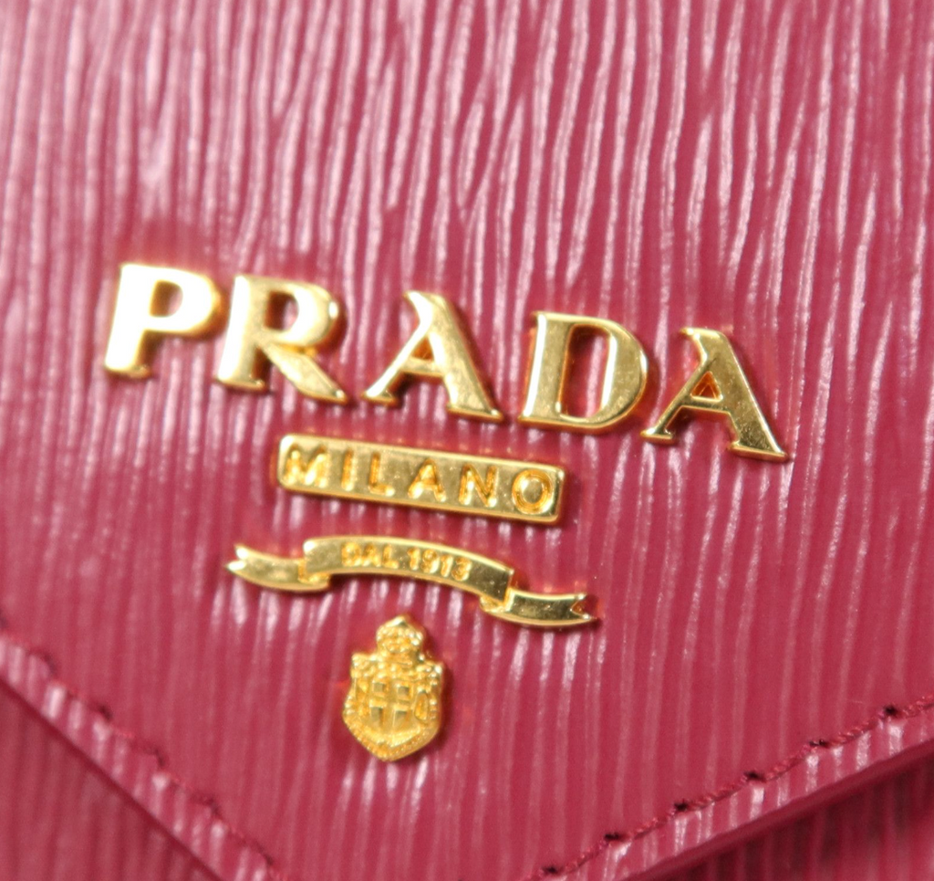 7290 - Prada Saffiano Leather Envelope Wallet Clutch