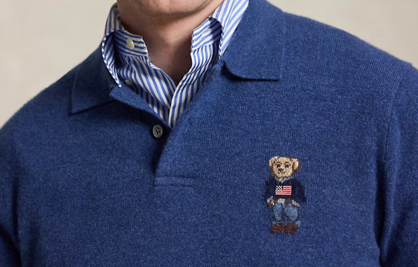 6997 - Polo Ralph Lauren Polo Bear 100% Cashmere Sweater - Unisex Size S - NWT