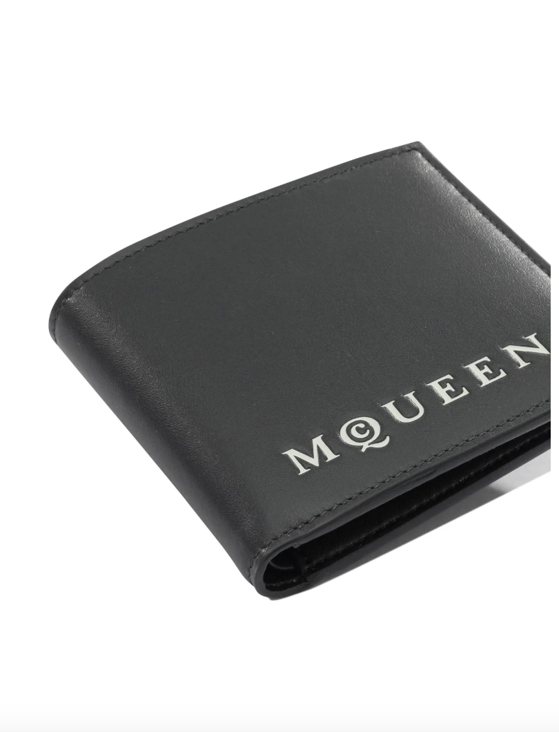 7456 - Alexander McQueen Bifold Wallet in Black - NWT