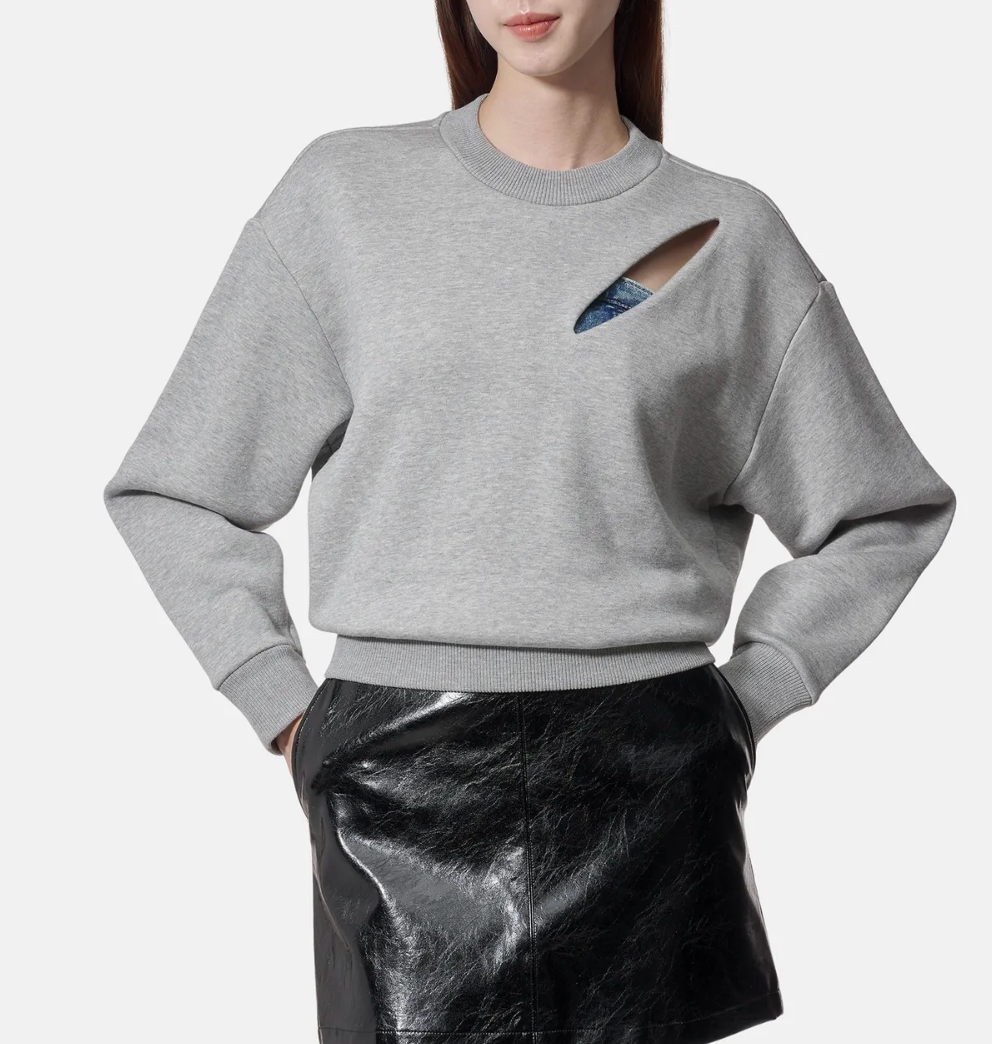 7428 - Alexander McQueen Slash Sweatshirt - Size 46 - NWT