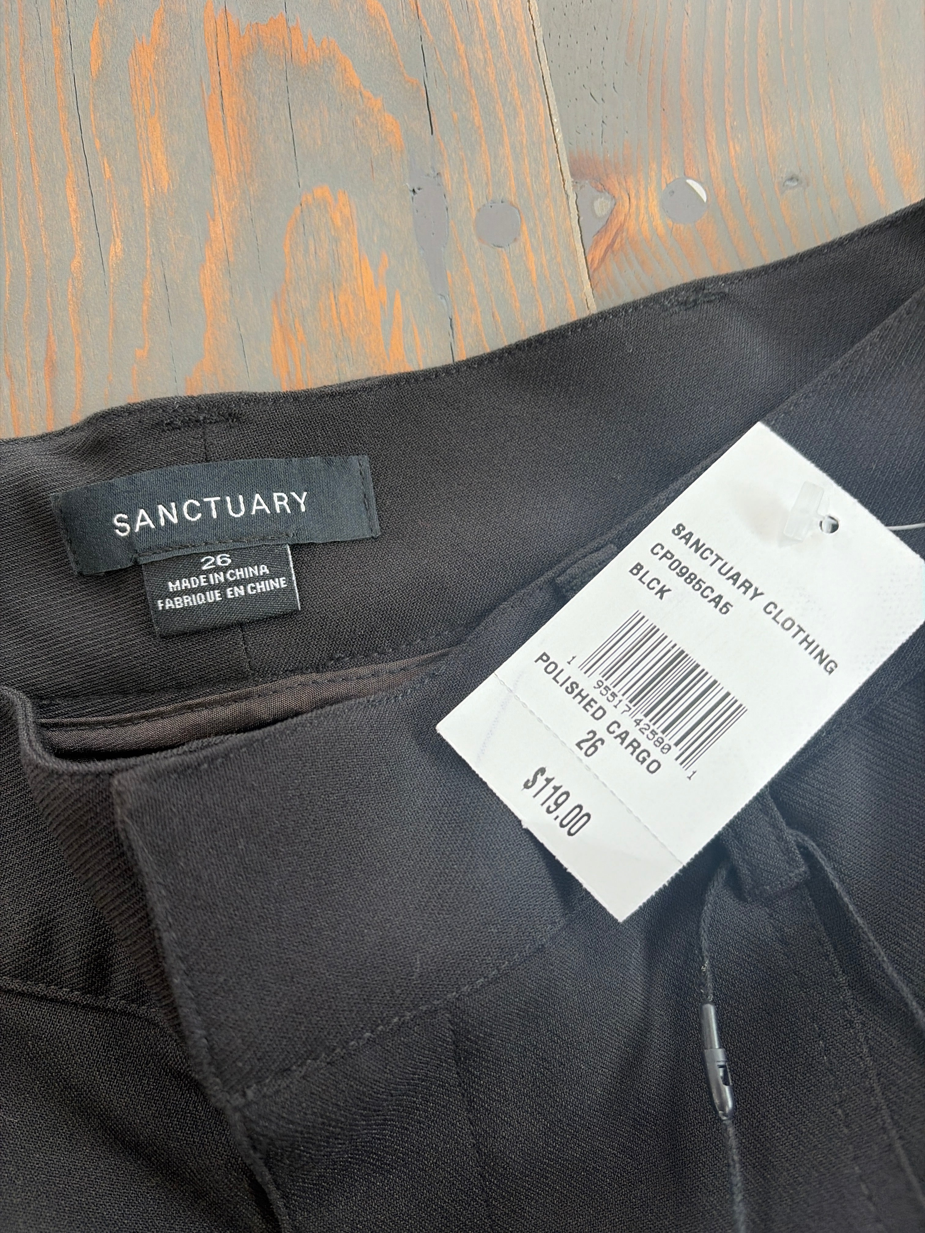 Sanctuary Clothing Polished Cargo - Size 26 - NWT