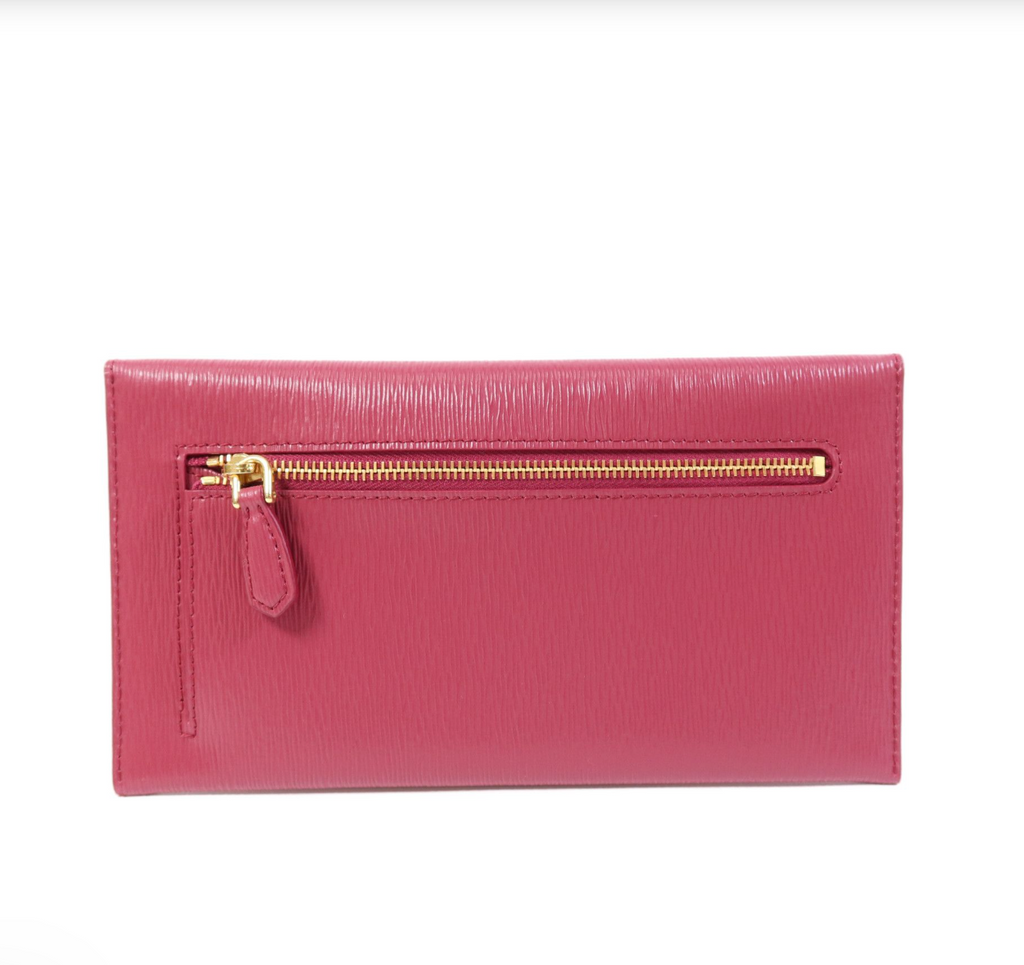 7290 - Prada Saffiano Leather Envelope Wallet Clutch