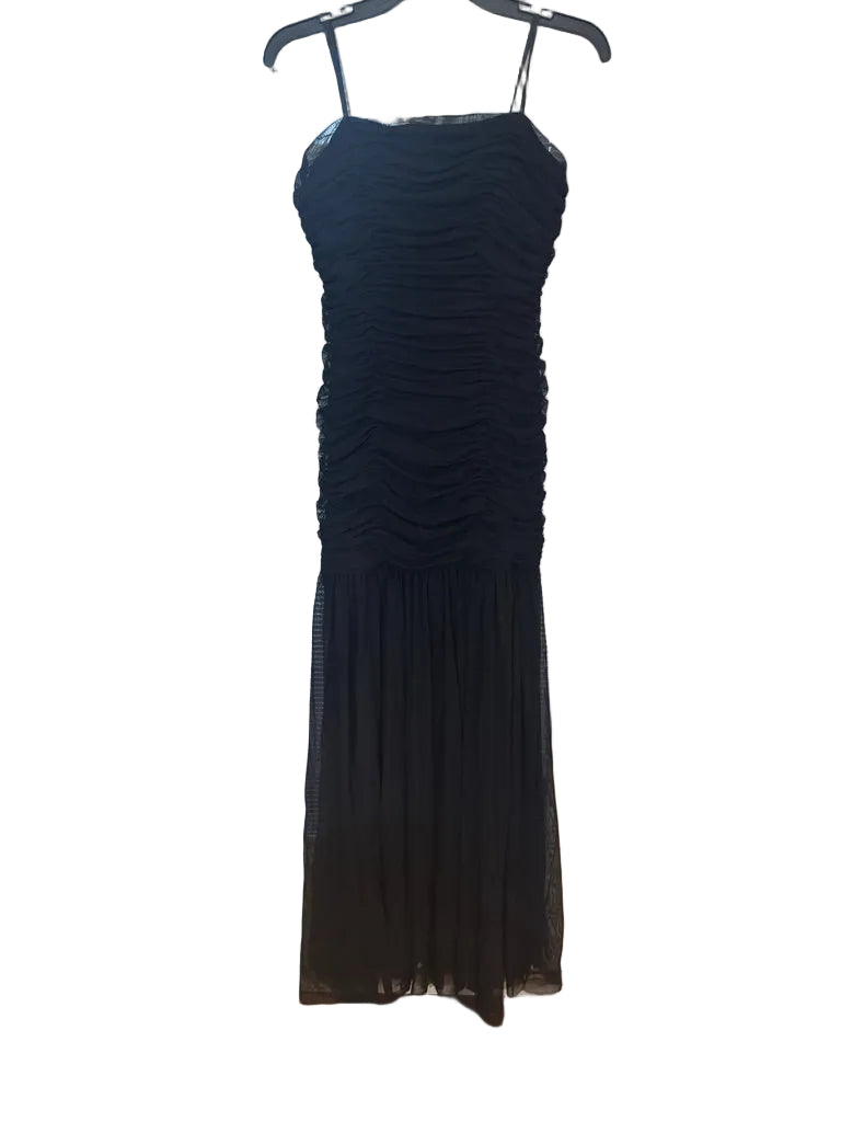 Aqua Long Stretch Mesh Strapless Gown - Size 8 - NWT