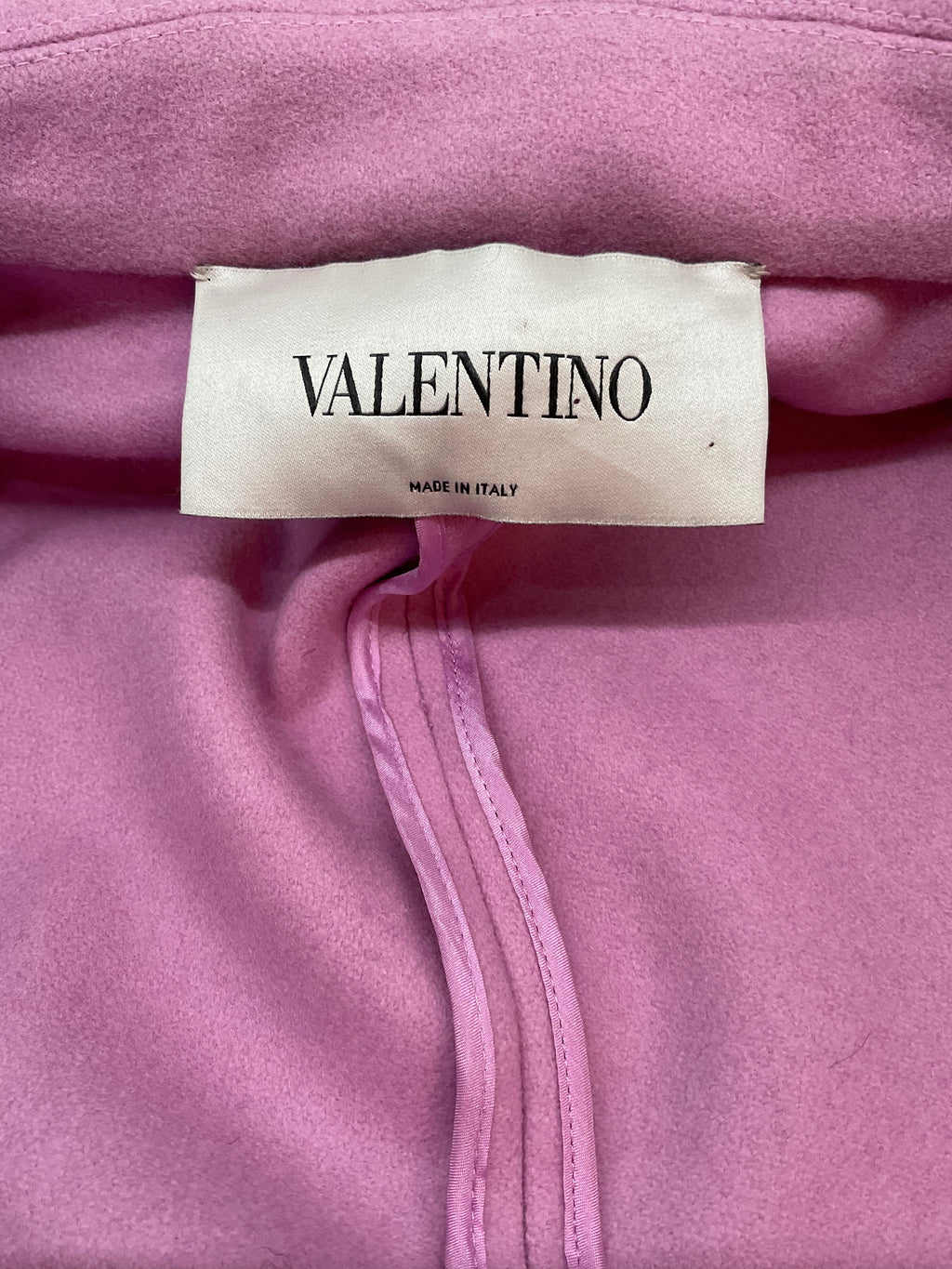 Valentino Wool Long Coat 2022-23 Collection - Pink - Size 10