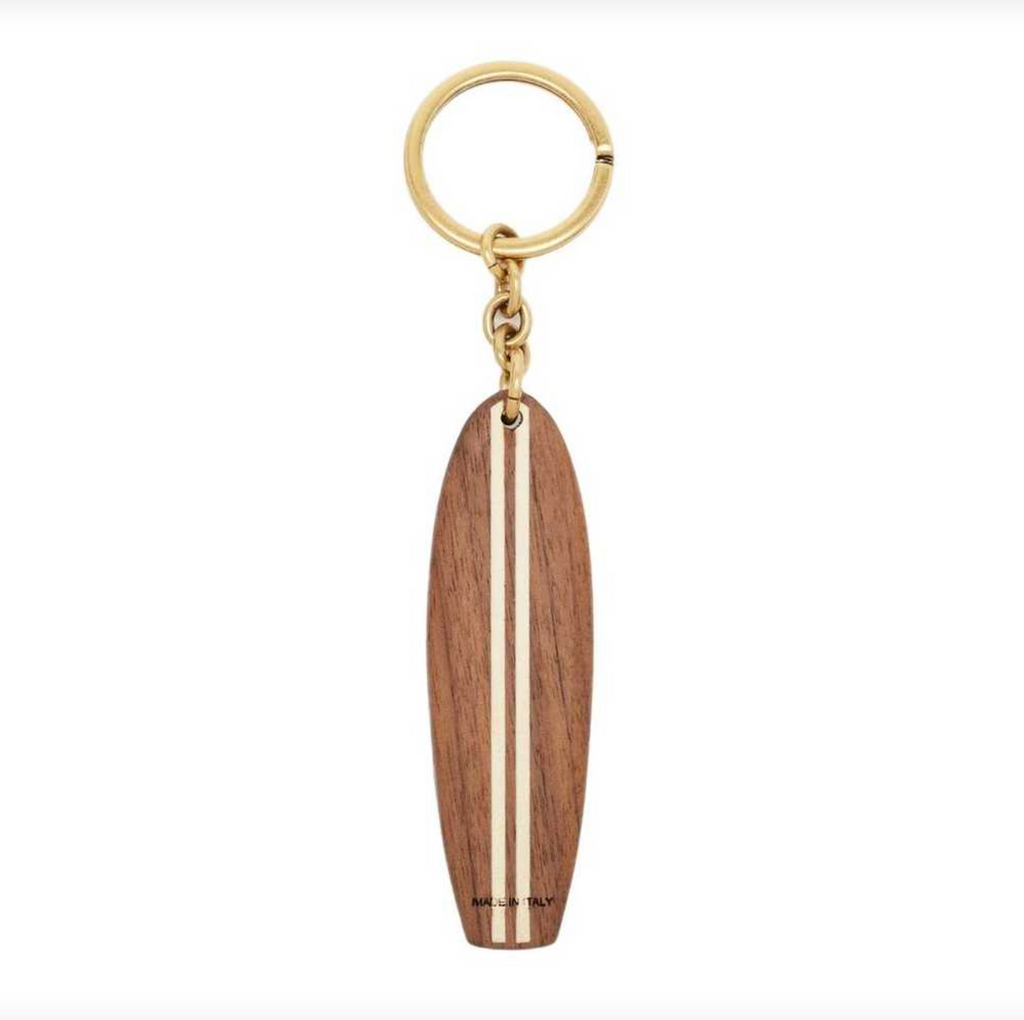 6848 - Saint Laurent Wooden Surfboard Keychain Bag Charm - New