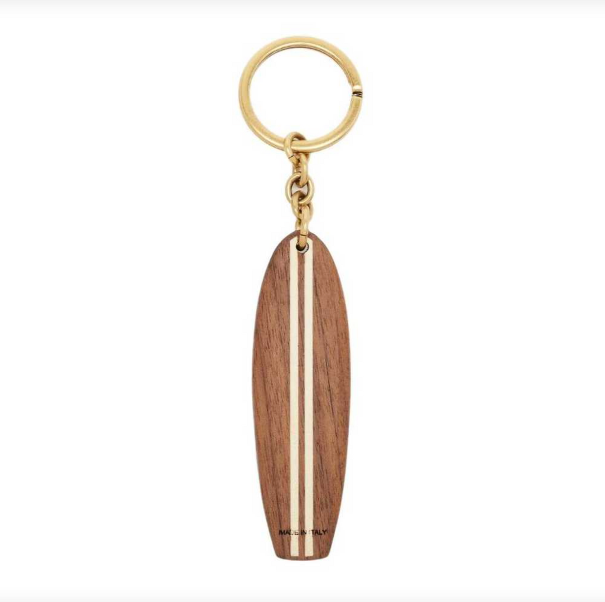 6848 - Saint Laurent Wooden Surfboard Keychain Bag Charm - New