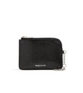 7436 - Alexander McQueen Sling Zip Coin Pouch Black - NWT