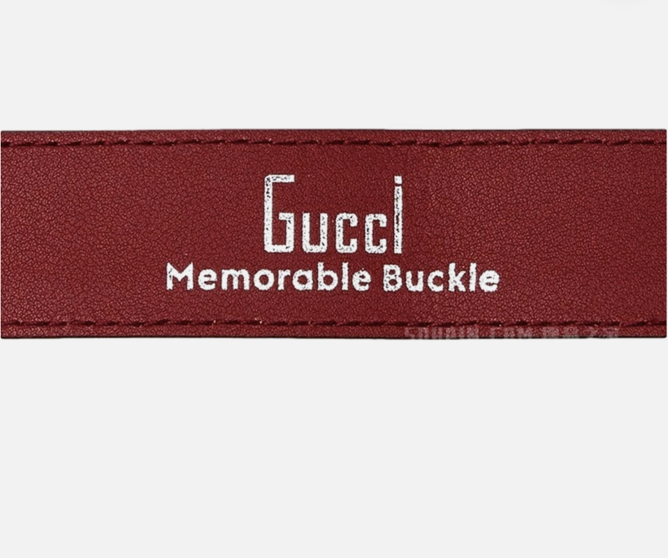 5389 - Gucci Memorable Floral Engraved G Buckle Leather Belt - Size 110/44 - New
