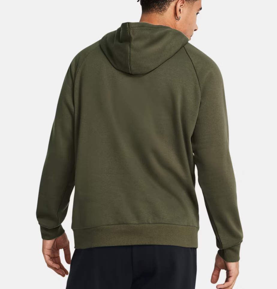 Under Armour Mens UA Rival Fleece Hoodie - Marine OD Green - Size S