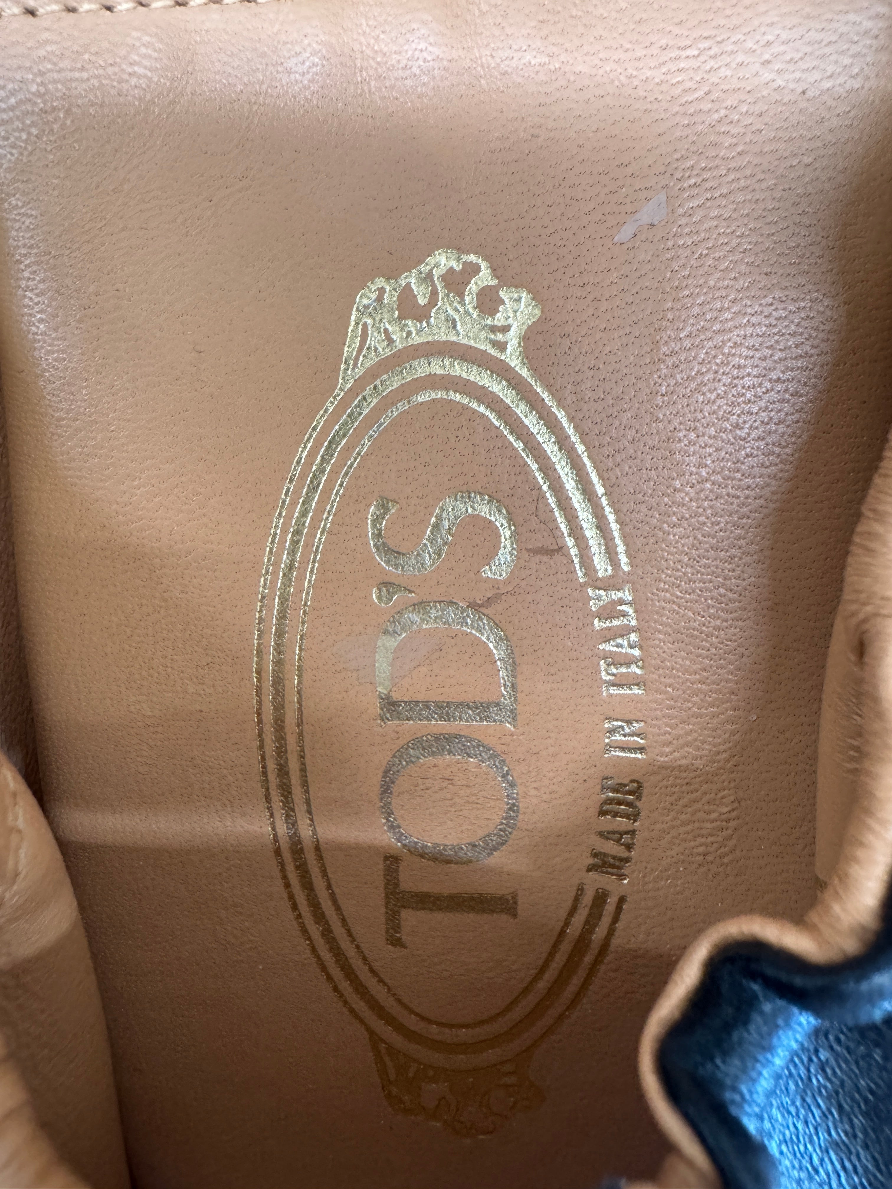 Tod's Black Leather Mary Janes - Size 42