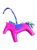CURATED by Kira HERMES Rodeo GM bag charm in Rose Purple, Blue Electric, and Malachite Agneau Milo lambskin leather