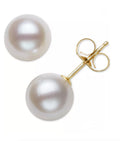 Belle de Mer Cultured Freshwater Pearl Stud Earrings (9mm) in 14k Gold