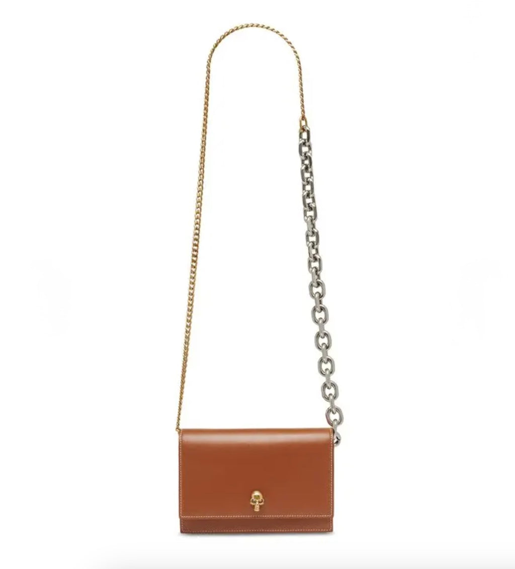 6992 - Alexander McQueen Skull Bag - Camel - NIB