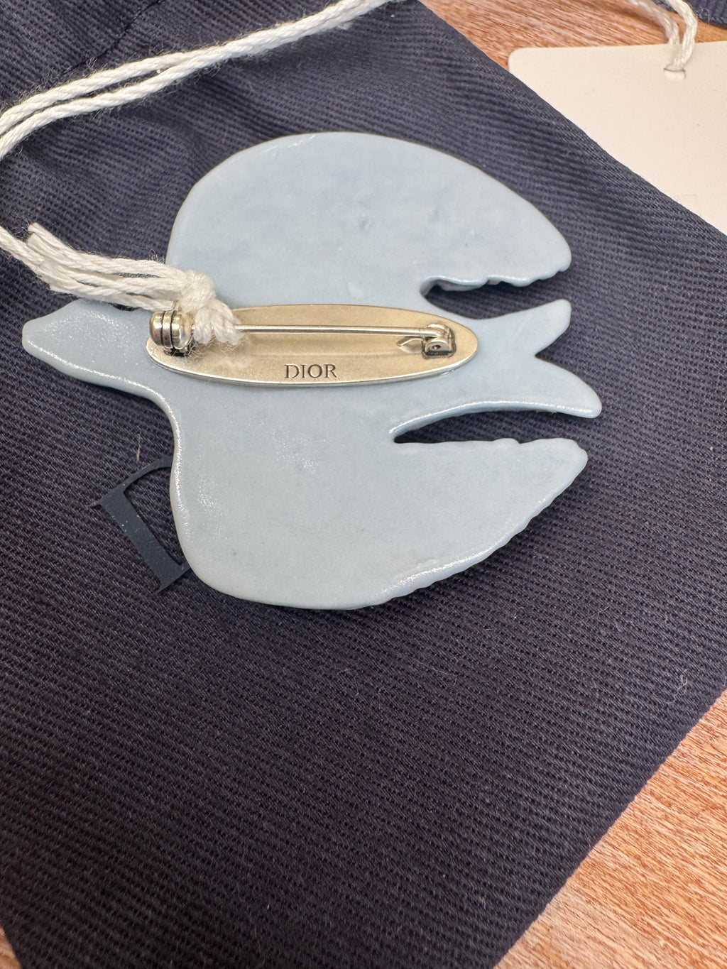 Dior Ceramic Peace Bird Brooch - NWT