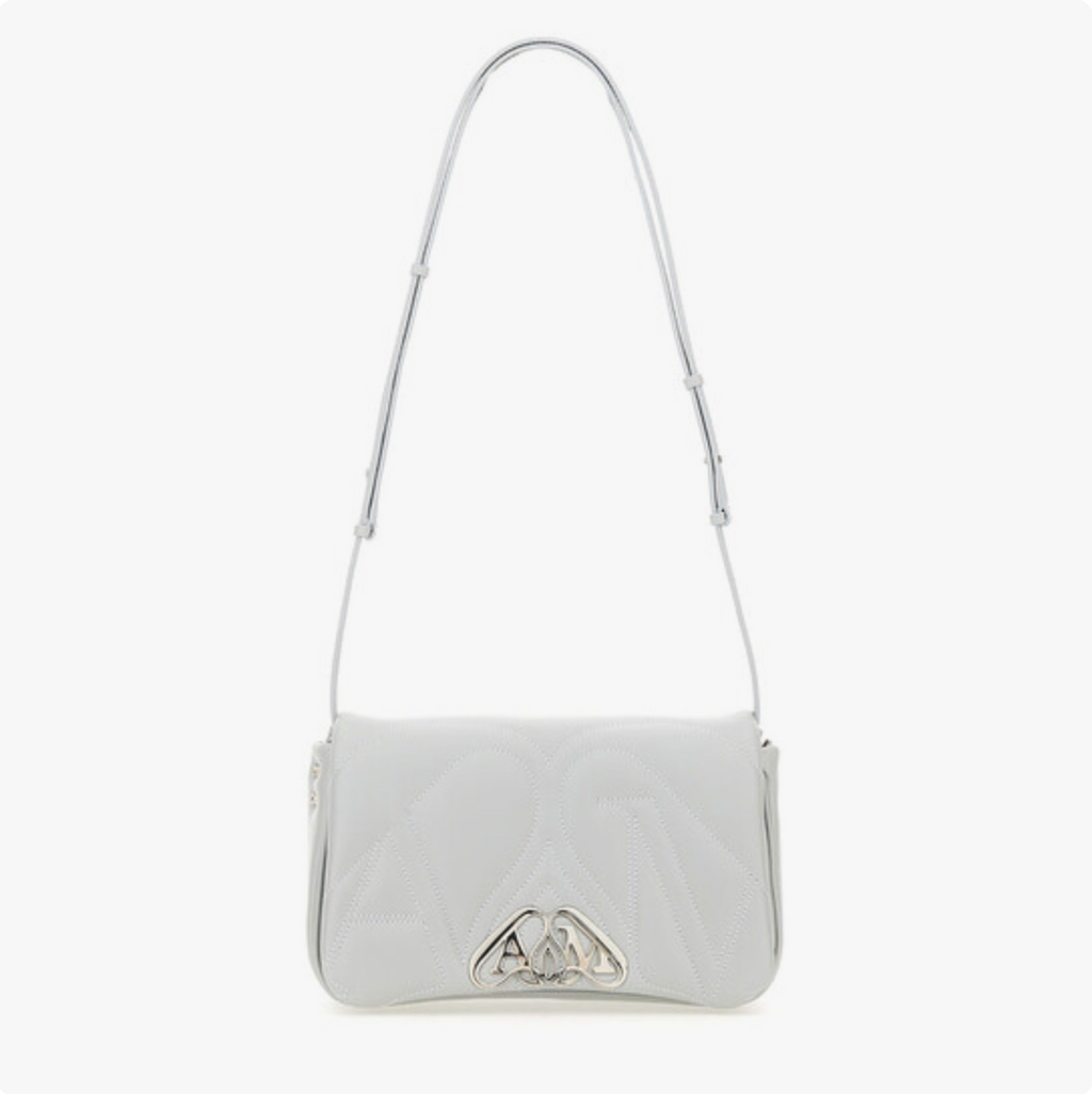 Alexander McQueen Blue Leather Small Seal Shoulder Bag - NWT