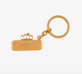 7313 - Alexander McQueen Knuckle Clutch Charm Gold Tone Keychain